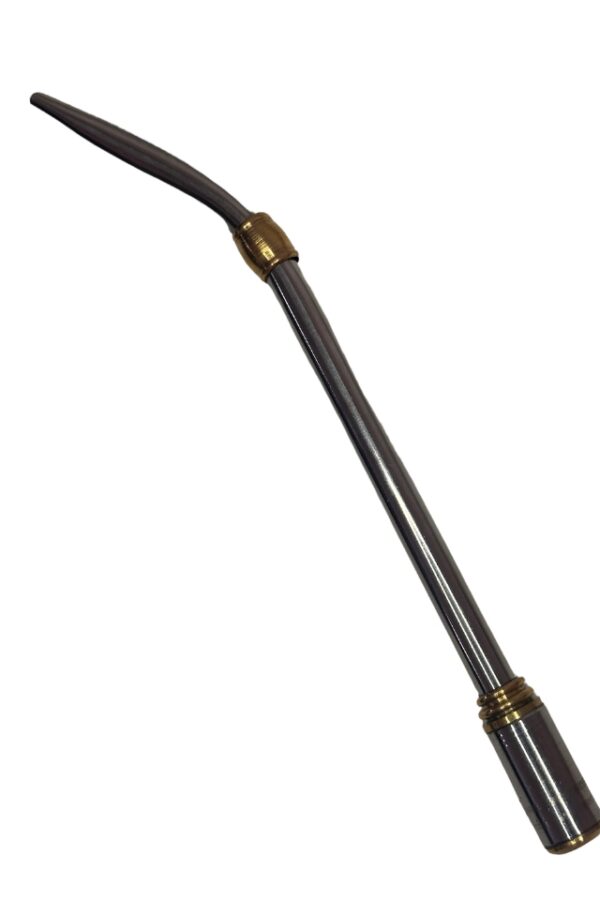 Bombilla Curva Tambor Larga Acero 20cm