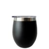 Mate Negro Pequeño Mate Térmico QueBuenardo – 236 ml con tapa transparente