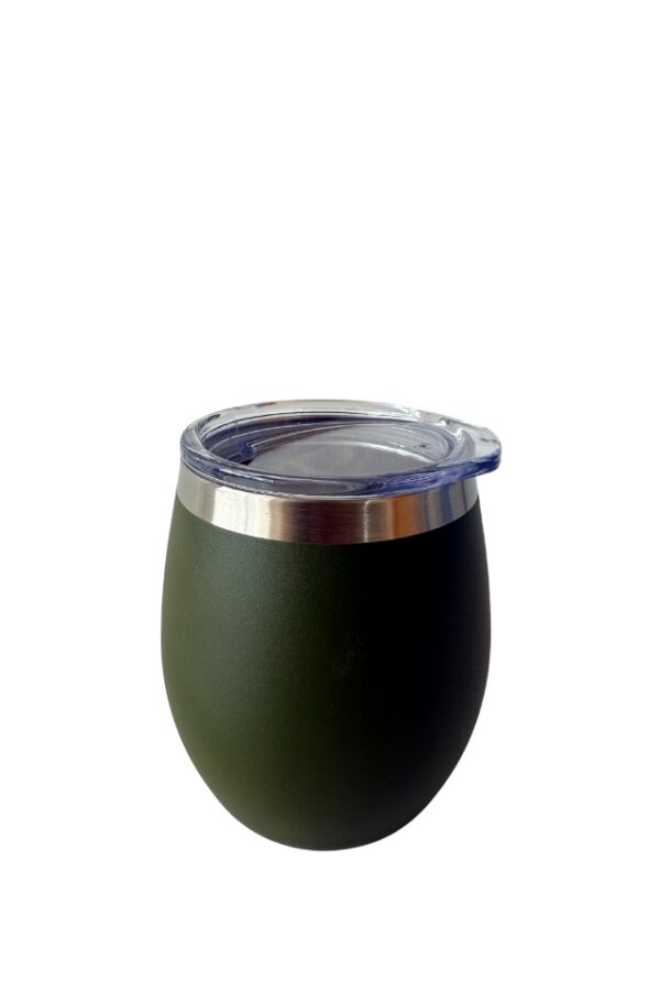 Mate Verde Pequeño Mate Térmico QueBuenardo – 236 ml con tapa transparente