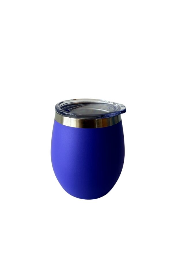 Mate Violeta Pequeño Mate Térmico QueBuenardo – 236 ml con tapa transparente