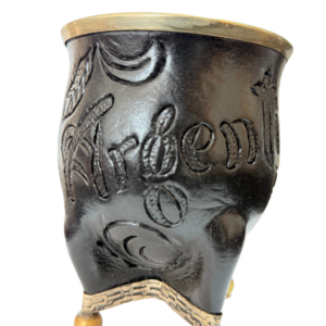 🧉 Mate Camionero Argentina con base de patas doradas