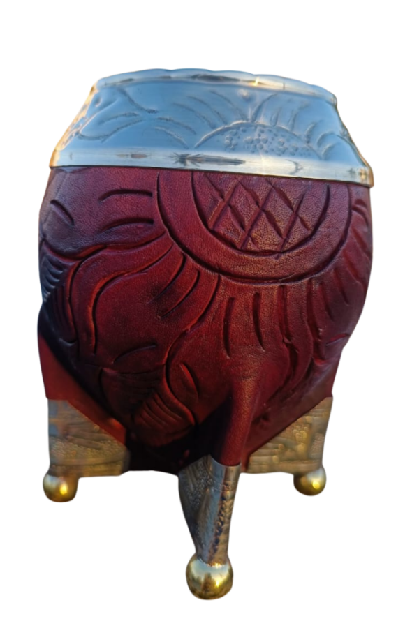 Mate Torpedo Borravino con virola grabada y patas de alpaca